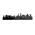 Standing Skyline Brugge Black Glossy
