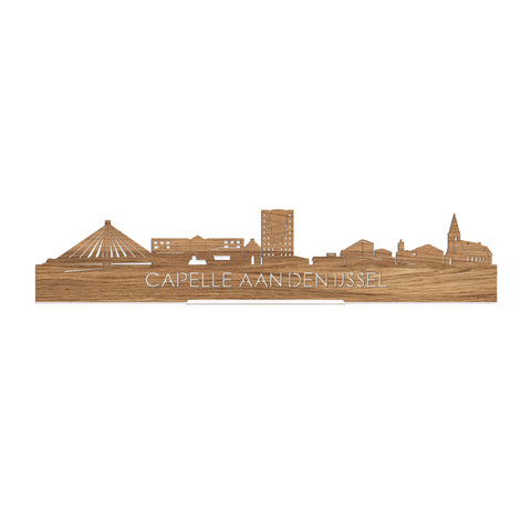 Standing Skyline Capelle aan den IJssel Eiken houten cadeau decoratie relatiegeschenk van WoodWideCities