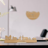 Standing Skyline Cothen Bamboe houten cadeau decoratie relatiegeschenk van WoodWideCities
