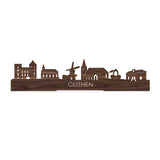 Standing Skyline Cothen Noten houten cadeau decoratie relatiegeschenk van WoodWideCities