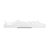 Standing Skyline Curaçao Wit Glanzend 40 cm houten cadeau decoratie relatiegeschenk van WoodWideCities