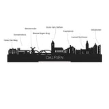 Standing Skyline Dalfsen Eiken houten cadeau decoratie relatiegeschenk van WoodWideCities