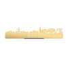 Standing Skyline Delfzijl Goud Metallic 40 cm houten cadeau decoratie relatiegeschenk van WoodWideCities