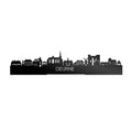 Standing Skyline Deurne Zwart Glanzend