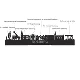 Standing Skyline Doesburg Zwart houten cadeau decoratie relatiegeschenk van WoodWideCities