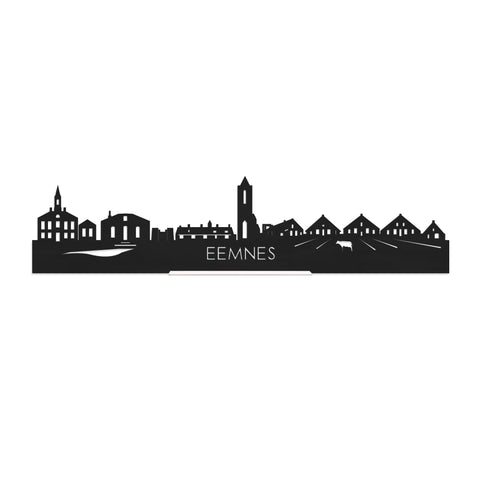Standing Skyline Eemnes Zwart houten cadeau decoratie relatiegeschenk van WoodWideCities