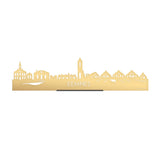 Standing Skyline Eemnes Metallic Goud gerecycled kunststof cadeau decoratie relatiegeschenk van WoodWideCities