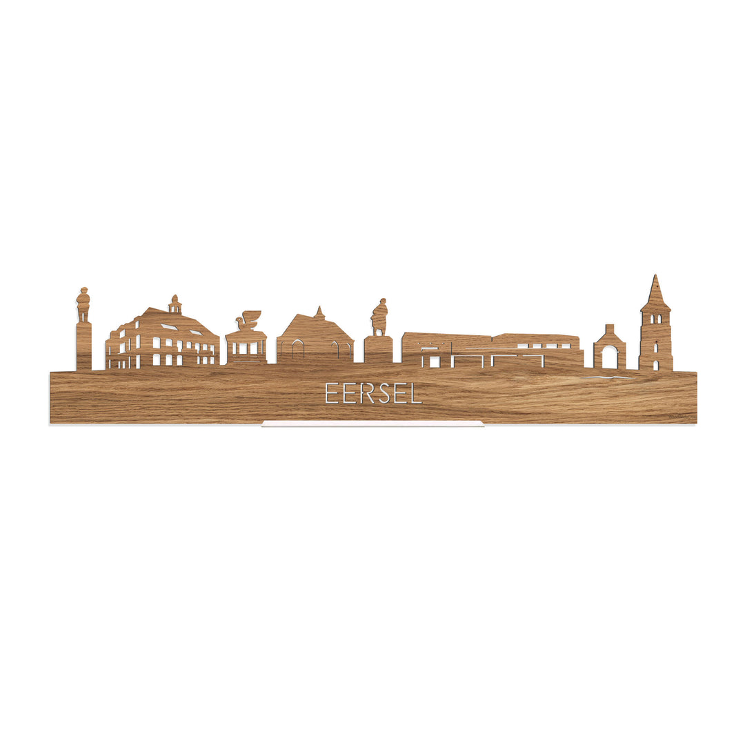 Standing Skyline Eersel Eiken houten cadeau decoratie relatiegeschenk van WoodWideCities