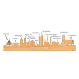 Standing Skyline Eindhoven Black houten cadeau decoratie relatiegeschenk van WoodWideCities