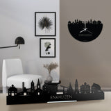Standing Skyline Enkhuizen Zwart glanzend gerecycled kunststof cadeau decoratie relatiegeschenk van WoodWideCities