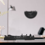 Standing Skyline Florence Zwart houten cadeau decoratie relatiegeschenk van WoodWideCities