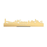 Standing Skyline Fryslan Metallic Goud gerecycled kunststof cadeau decoratie relatiegeschenk van WoodWideCities