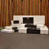 Standing Skyline Fryslan Wit glanzend gerecycled kunststof cadeau decoratie relatiegeschenk van WoodWideCities
