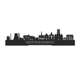 Standing Skyline Geertruidenberg Zwart houten cadeau decoratie relatiegeschenk van WoodWideCities