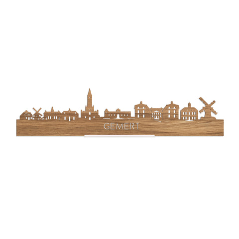 Standing Skyline Gemert Eiken houten cadeau decoratie relatiegeschenk van WoodWideCities