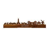Standing Skyline Gemert Palissander houten cadeau decoratie relatiegeschenk van WoodWideCities