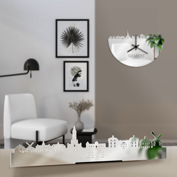 Standing Skyline Gemert Spiegel gerecycled kunststof cadeau decoratie relatiegeschenk van WoodWideCities
