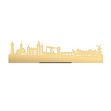 Standing Skyline Goes Goud Metallic 40 cm houten cadeau decoratie relatiegeschenk van WoodWideCities