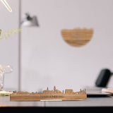 Standing Skyline Hardenberg Eiken houten cadeau decoratie relatiegeschenk van WoodWideCities