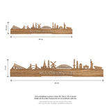 Standing Skyline Havana Eiken houten cadeau decoratie relatiegeschenk van WoodWideCities