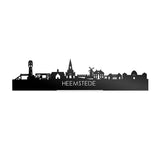 Standing Skyline Heemstede Zwart glanzend gerecycled kunststof cadeau decoratie relatiegeschenk van WoodWideCities