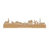 Standing Skyline Heerde Bamboe houten cadeau decoratie relatiegeschenk van WoodWideCities