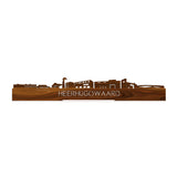 Standing Skyline Heerhugowaard Palissander houten cadeau decoratie relatiegeschenk van WoodWideCities