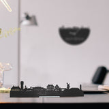 Standing Skyline Hellevoetsluis Zwart houten cadeau decoratie relatiegeschenk van WoodWideCities