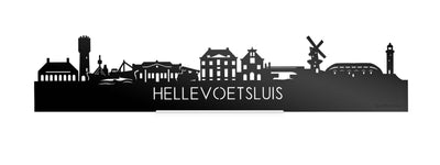 Standing Skyline Hellevoetsluis Black Glossy
