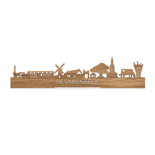 Standing Skyline Hilvarenbeek Eiken houten cadeau decoratie relatiegeschenk van WoodWideCities