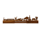 Standing Skyline Hilvarenbeek Palissander houten cadeau decoratie relatiegeschenk van WoodWideCities