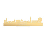 Standing Skyline Hilversum Goud Metallic 40 cm houten cadeau decoratie relatiegeschenk van WoodWideCities