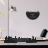 Standing Skyline Hoensbroek Zwart houten cadeau decoratie relatiegeschenk van WoodWideCities