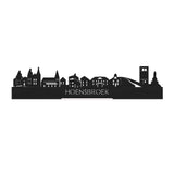 Standing Skyline Hoensbroek Zwart houten cadeau decoratie relatiegeschenk van WoodWideCities
