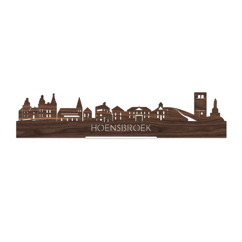 Standing Skyline Hoensbroek Noten houten cadeau decoratie relatiegeschenk van WoodWideCities