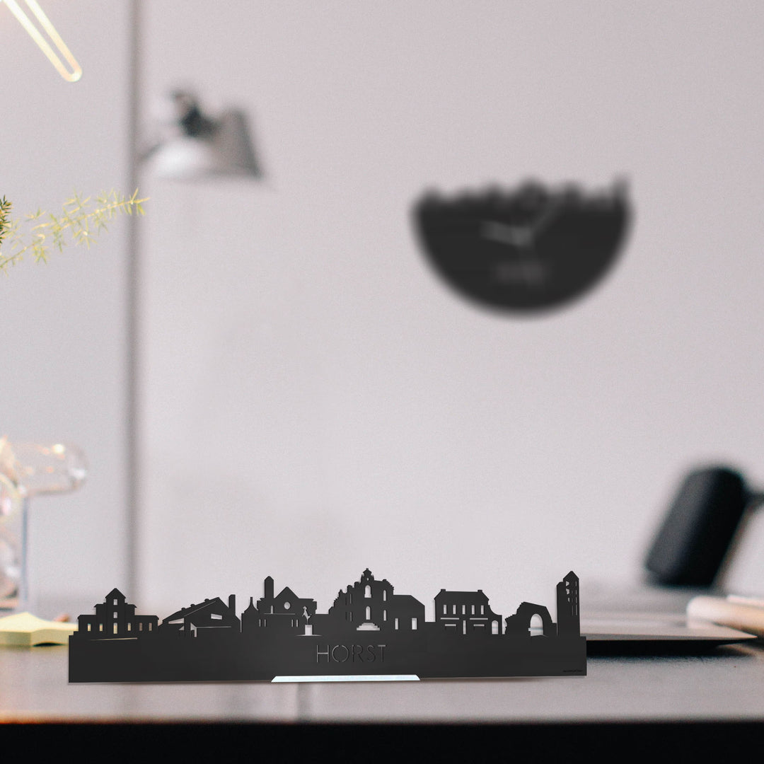 Standing Skyline Horst Zwart houten cadeau decoratie relatiegeschenk van WoodWideCities