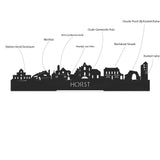 Standing Skyline Horst Noten houten cadeau decoratie relatiegeschenk van WoodWideCities