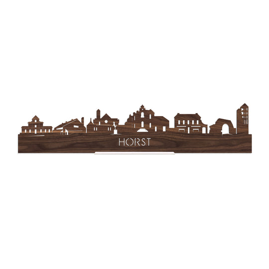 Standing Skyline Horst Noten houten cadeau decoratie relatiegeschenk van WoodWideCities