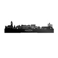 Standing Skyline Huizen Zwart Glanzend