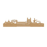 Standing Skyline Kaatsheuvel Bamboe houten cadeau decoratie relatiegeschenk van WoodWideCities