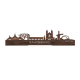 Standing Skyline Kaatsheuvel Noten houten cadeau decoratie relatiegeschenk van WoodWideCities