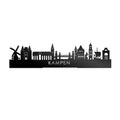 Standing Skyline Kampen Black Glossy
