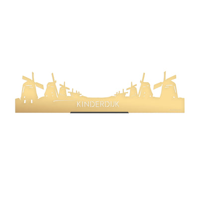Standing Skyline Kinderdijk Gold Metallic