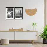 Standing Skyline Laren Bamboe houten cadeau decoratie relatiegeschenk van WoodWideCities