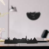 Standing Skyline Lisse Zwart houten cadeau decoratie relatiegeschenk van WoodWideCities