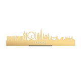 Standing Skyline London Metallic Goud gerecycled kunststof cadeau decoratie relatiegeschenk van WoodWideCities