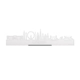 Standing Skyline London Wit glanzend gerecycled kunststof cadeau decoratie relatiegeschenk van WoodWideCities