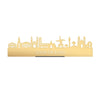 Standing Skyline Loon op Zand Goud Metallic 40 cm houten cadeau decoratie relatiegeschenk van WoodWideCities