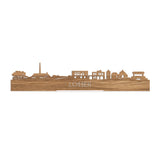 Standing Skyline Losser Eiken houten cadeau decoratie relatiegeschenk van WoodWideCities