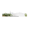 Standing Skyline Malaga Spiegel gerecycled kunststof cadeau decoratie relatiegeschenk van WoodWideCities